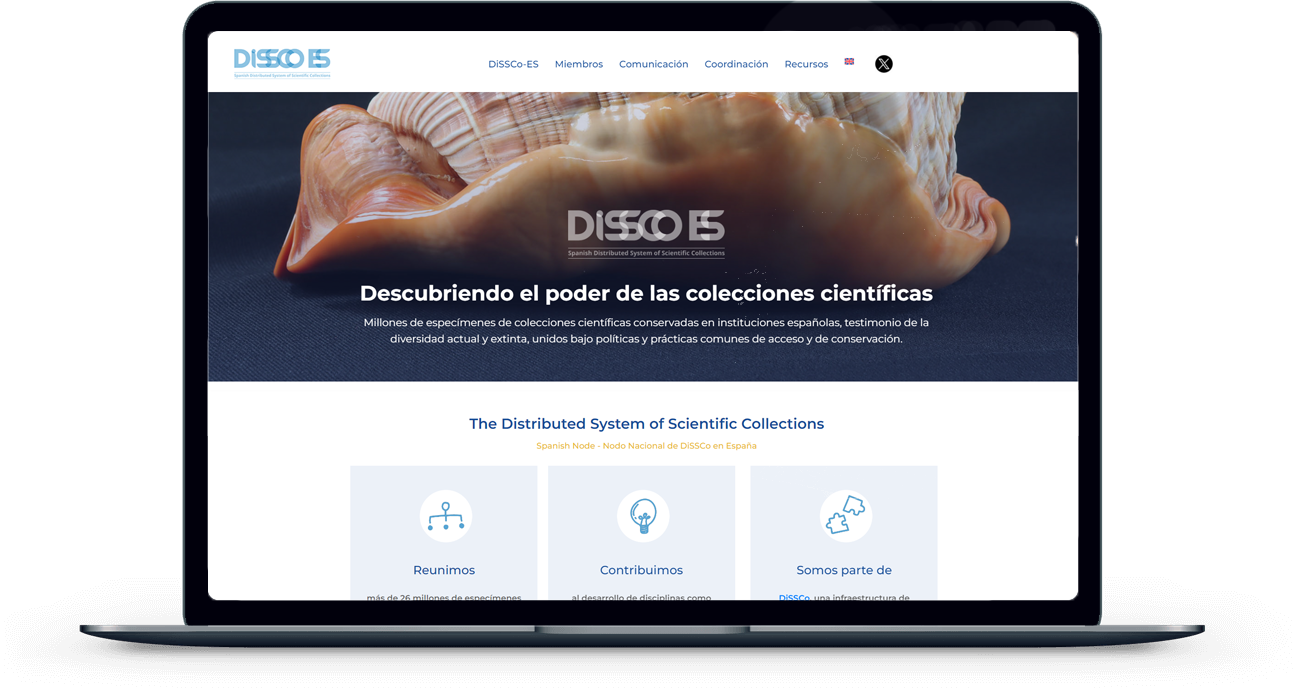 Casos de éxito IMEDIA Comunicación_diseño página web DiSSCo-ES