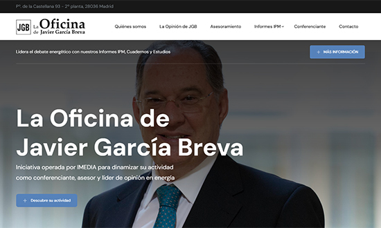Portfolio diseño web IMEDIA Comunicación_La Oficina de Javier García Breva
